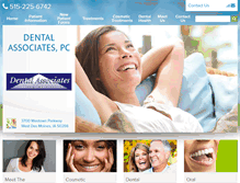 Tablet Screenshot of desmoines-dentalassociates.com